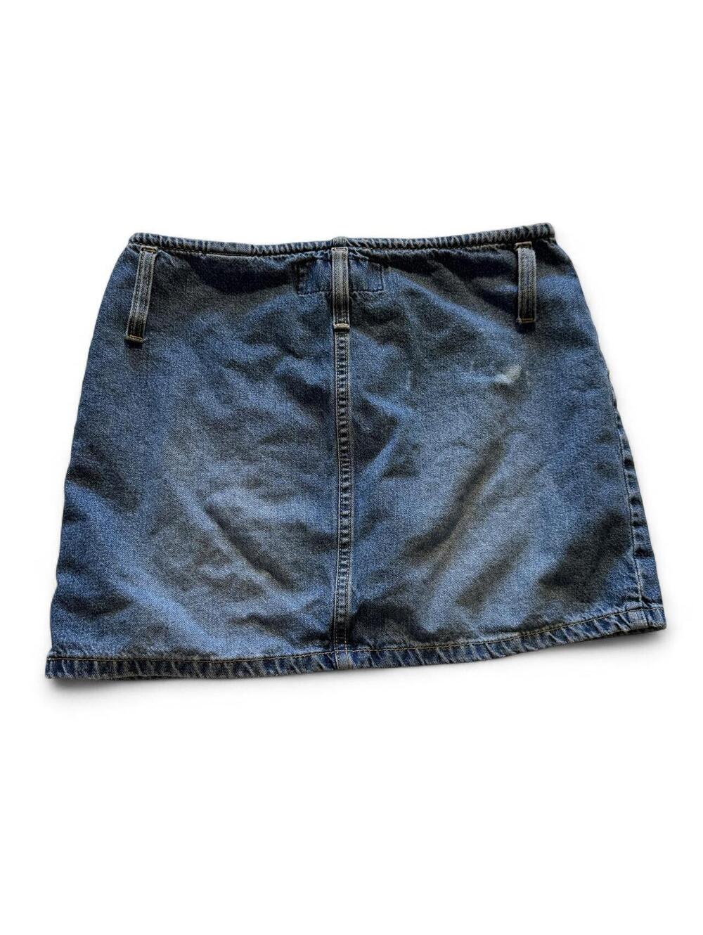 Fragile Jean Co Union Jack Mini Denim Skirt - Picture 3 of 6